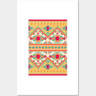 Ethnic , Geometric , Multicolor Posters and Art